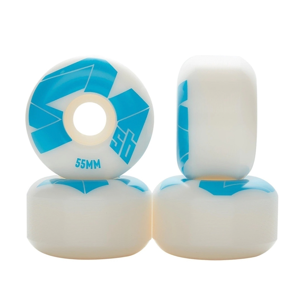Roda 4Msb  Logo Azul 55mm - 100A