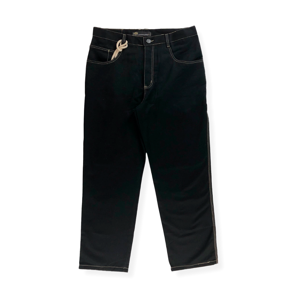Calça Motha Foton Jeans Sarja Carpenter Preto