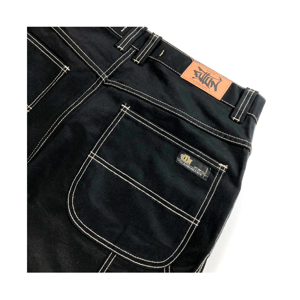 Calça Motha Foton Jeans Sarja Carpenter Preto