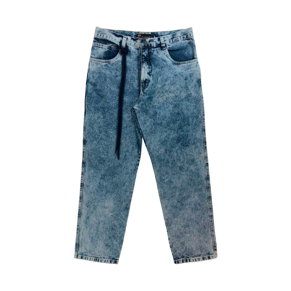 Calça Motha Foton Jeans Basico Azul Marmorizado
