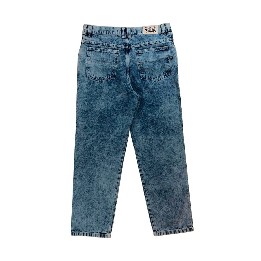 Calça Motha Foton Jeans Basico Azul Marmorizado