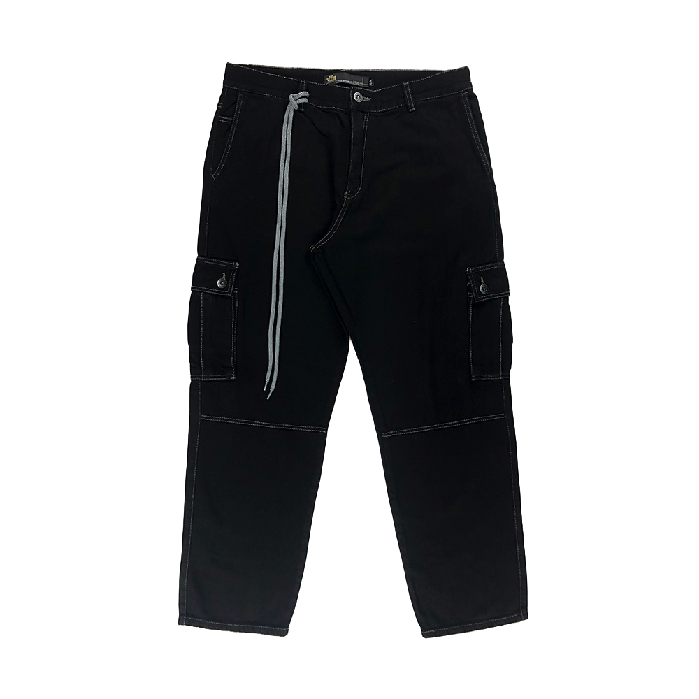 Calça Motha Foton Jeans Cargo Preto