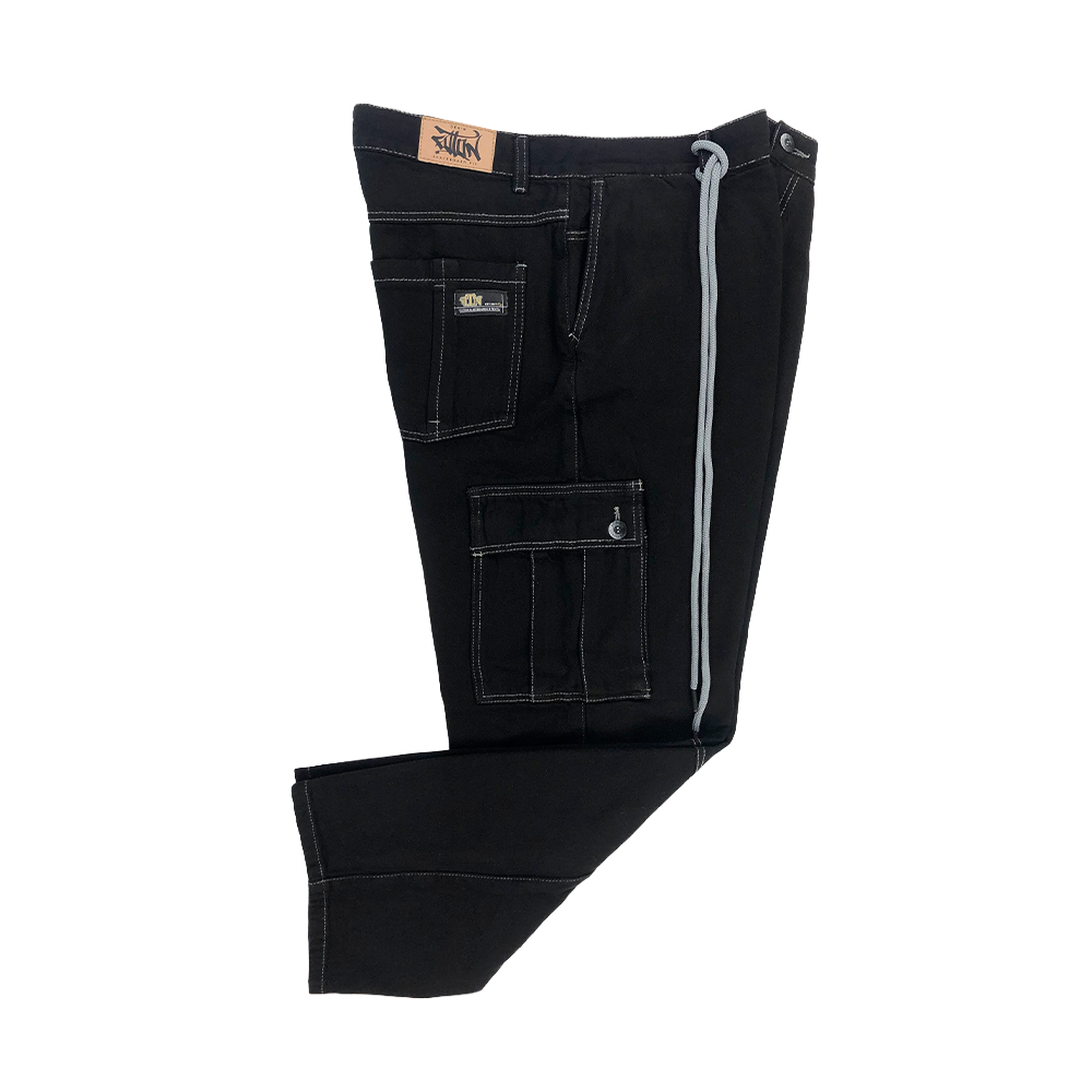 Calça Motha Foton Jeans Cargo Preto