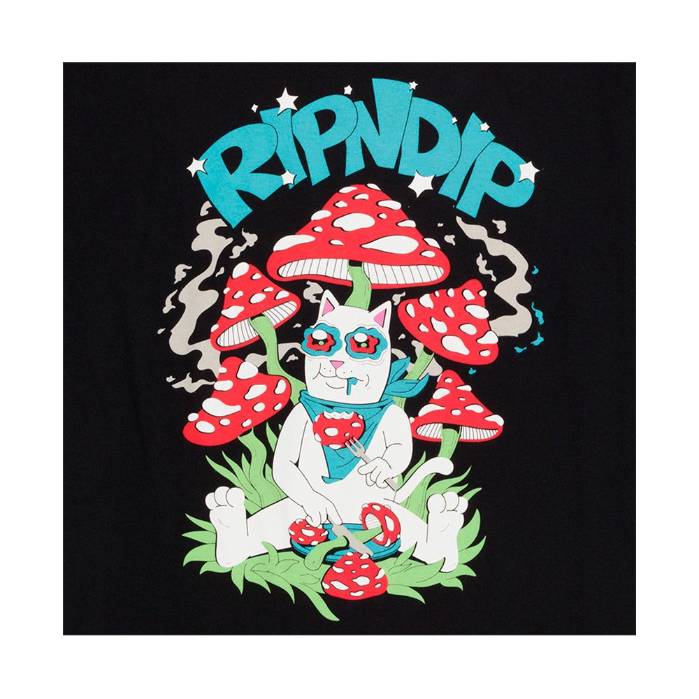 Camiseta Ripndip Shroom Buffet Preto