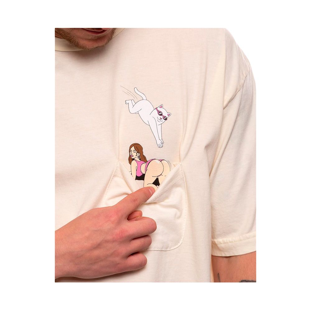 Camiseta Ripndip Jumpin In Pocket Off White