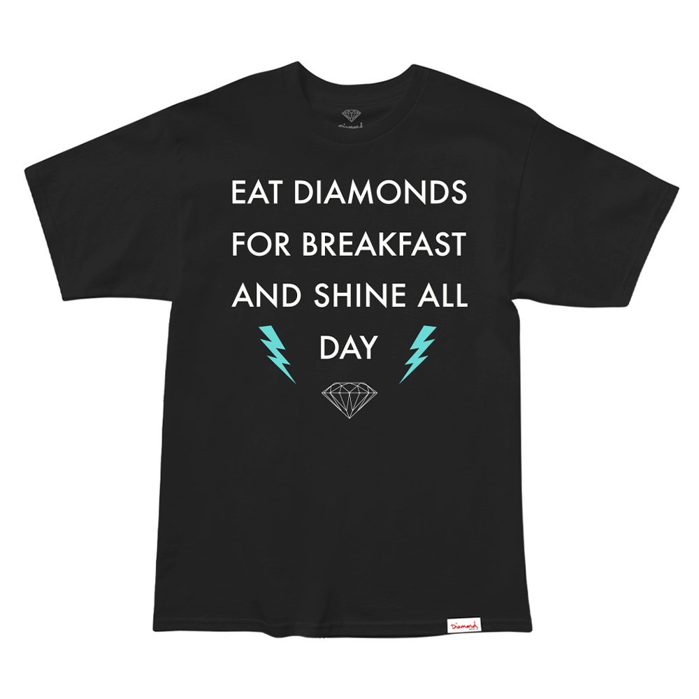 Camiseta Diamond Breakfast Preto Masculino