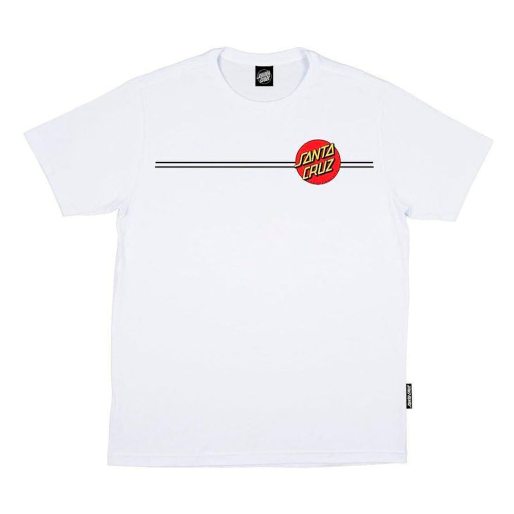 Camiseta Juvenil  Santa Cruz Classic Dot Branca