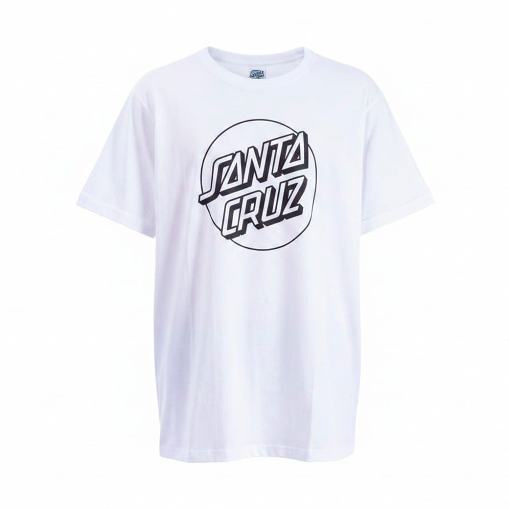 Camiseta Juvenil  Santa Cruz Opus Dot Branca