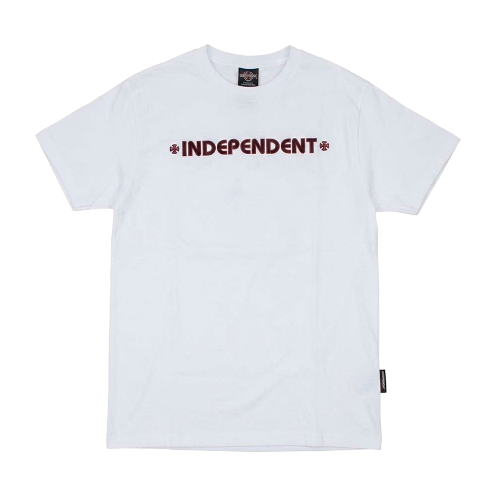 Camiseta Independent Juvenil Bar Cross Logo Branca