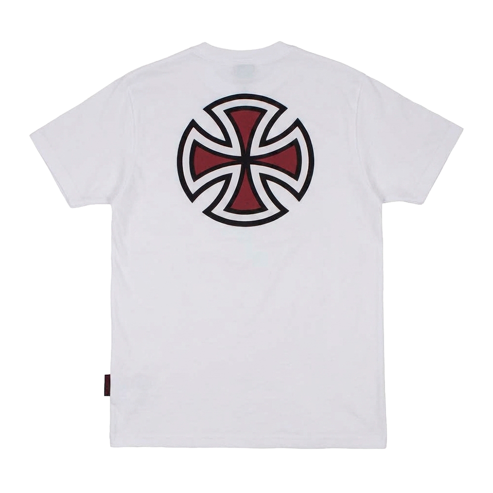 Camiseta Independent Juvenil Bar Cross Logo Branca