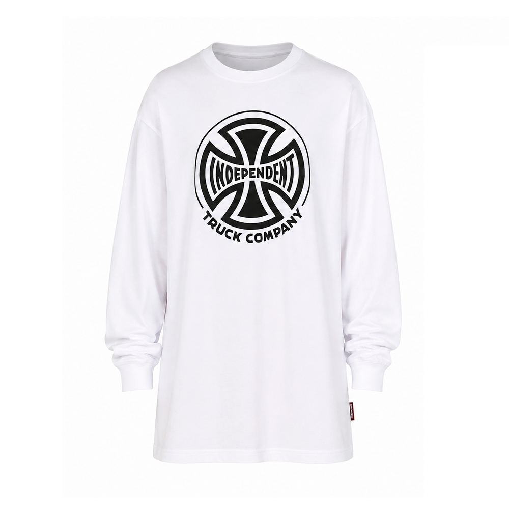 Camiseta Independent Juvenil Manga Longa Truck Branca