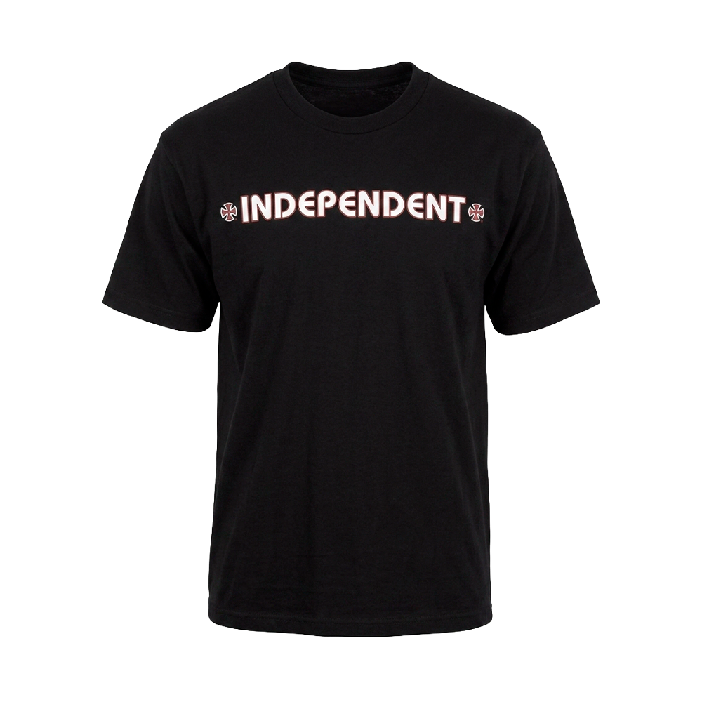 Camiseta Independent Juvenil  Bar Cross Logo Preto