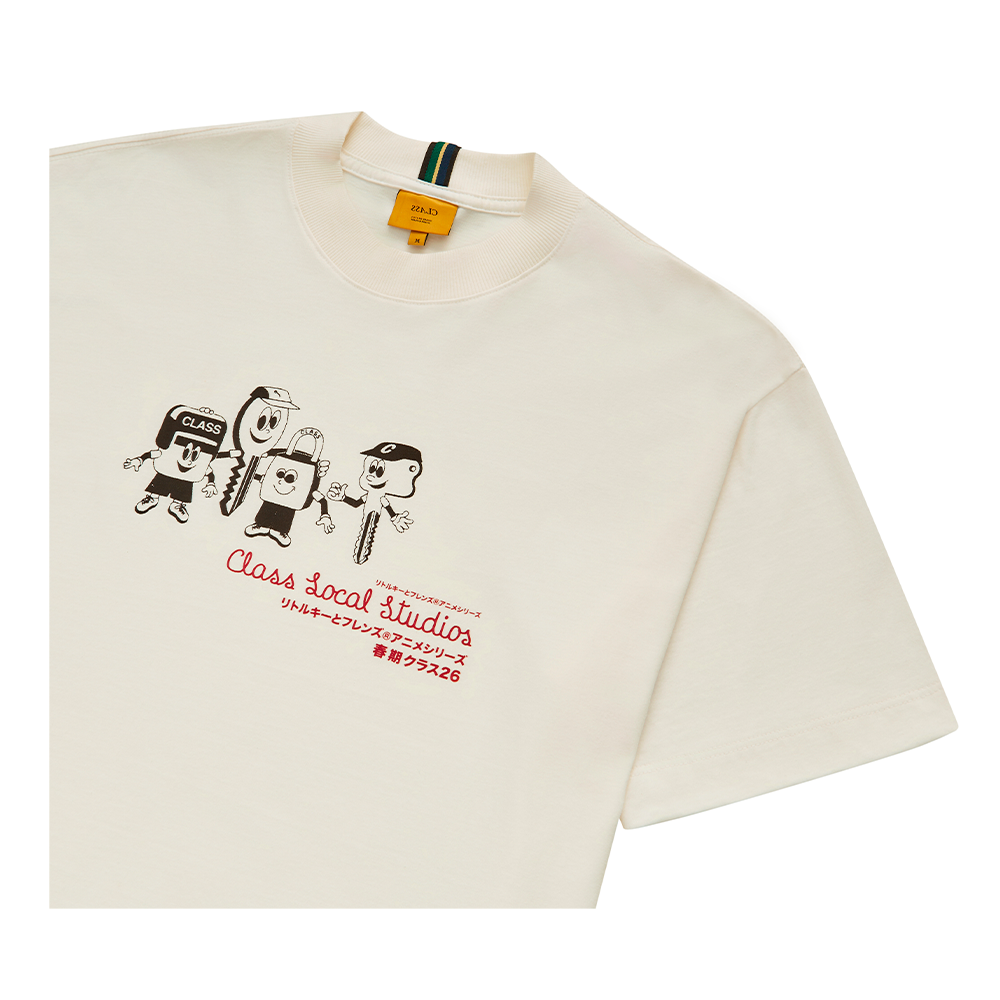 Camiseta Class Key Family Off White
