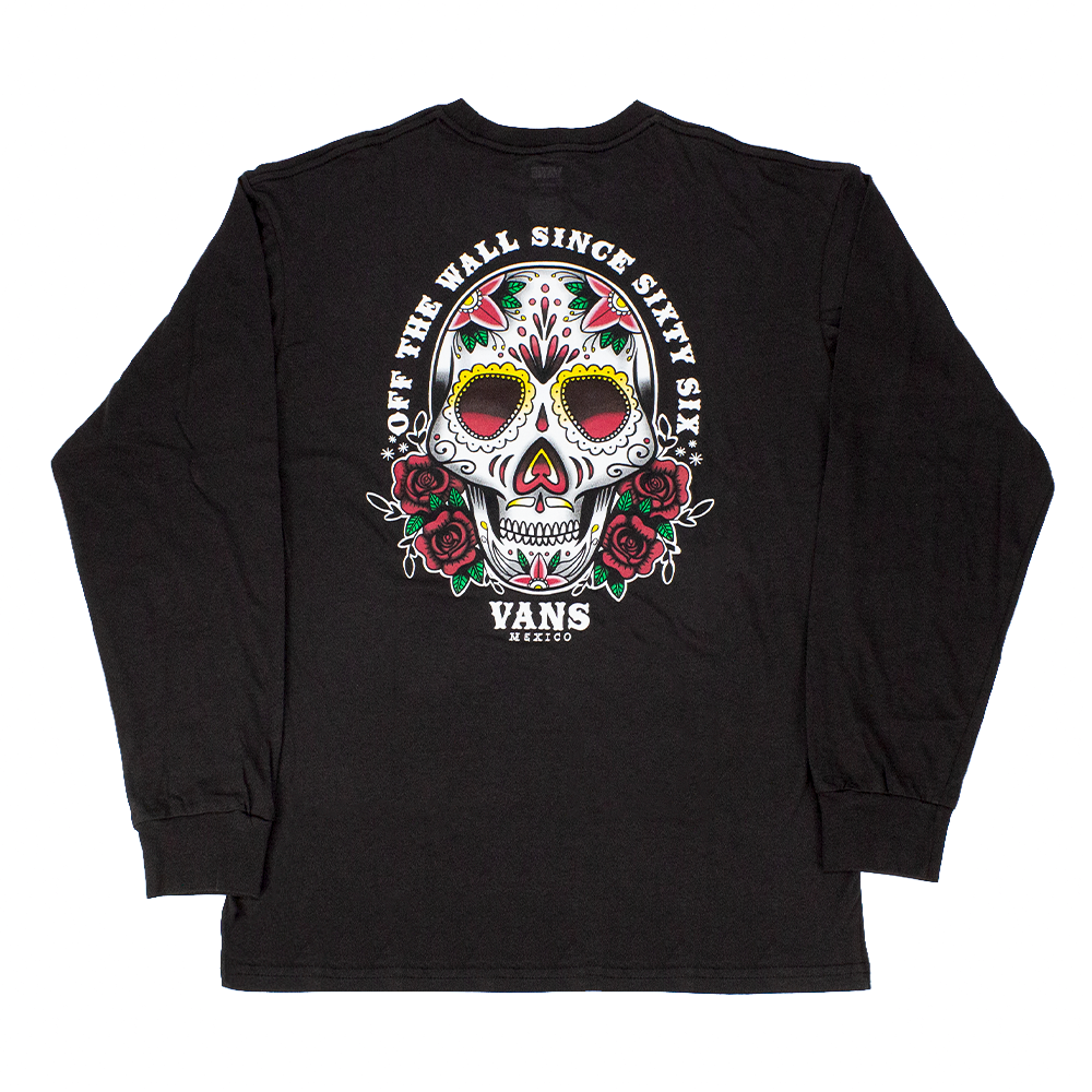 Camiseta Vans Juvenil Manga Longa Painted Skull