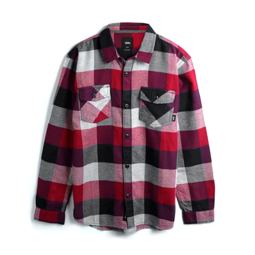 Camisa Vans Juvenil Box Flannel  Vermelha