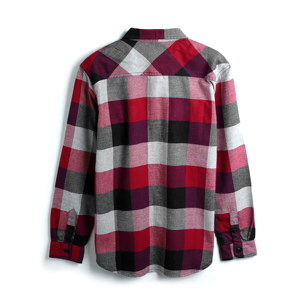 Camisa Vans Juvenil Box Flannel  Vermelha
