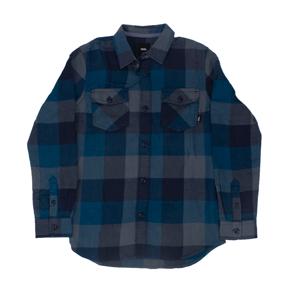 Camisa Vans Juvenil Box Flannel  Azul