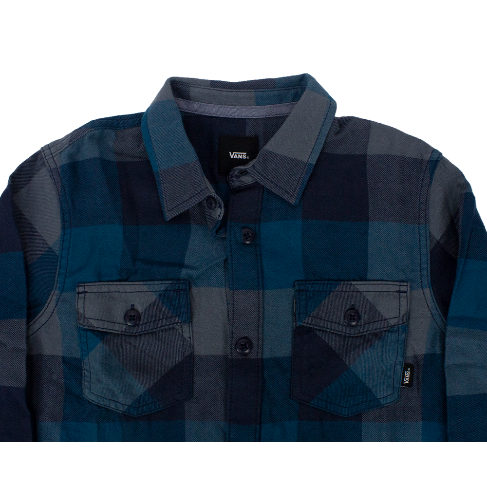 Camisa Vans Juvenil Box Flannel  Azul