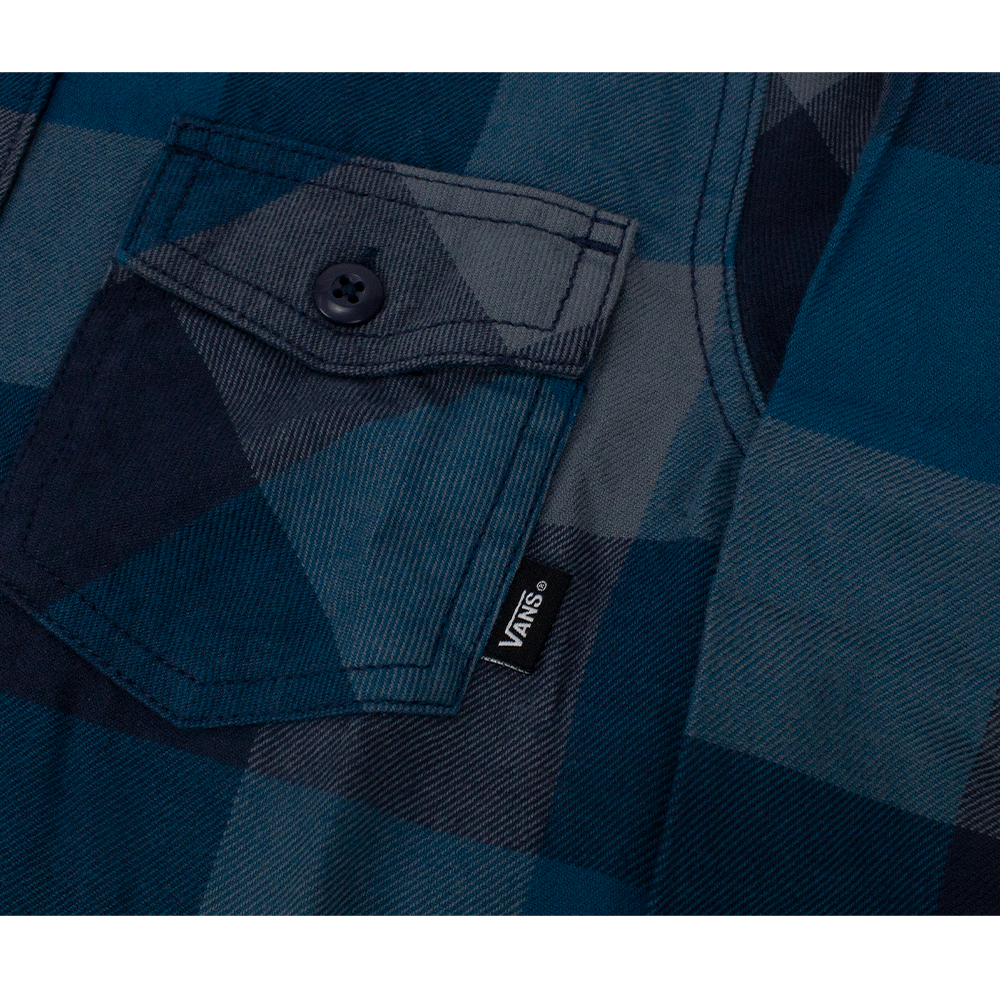 Camisa Vans Juvenil Box Flannel  Azul