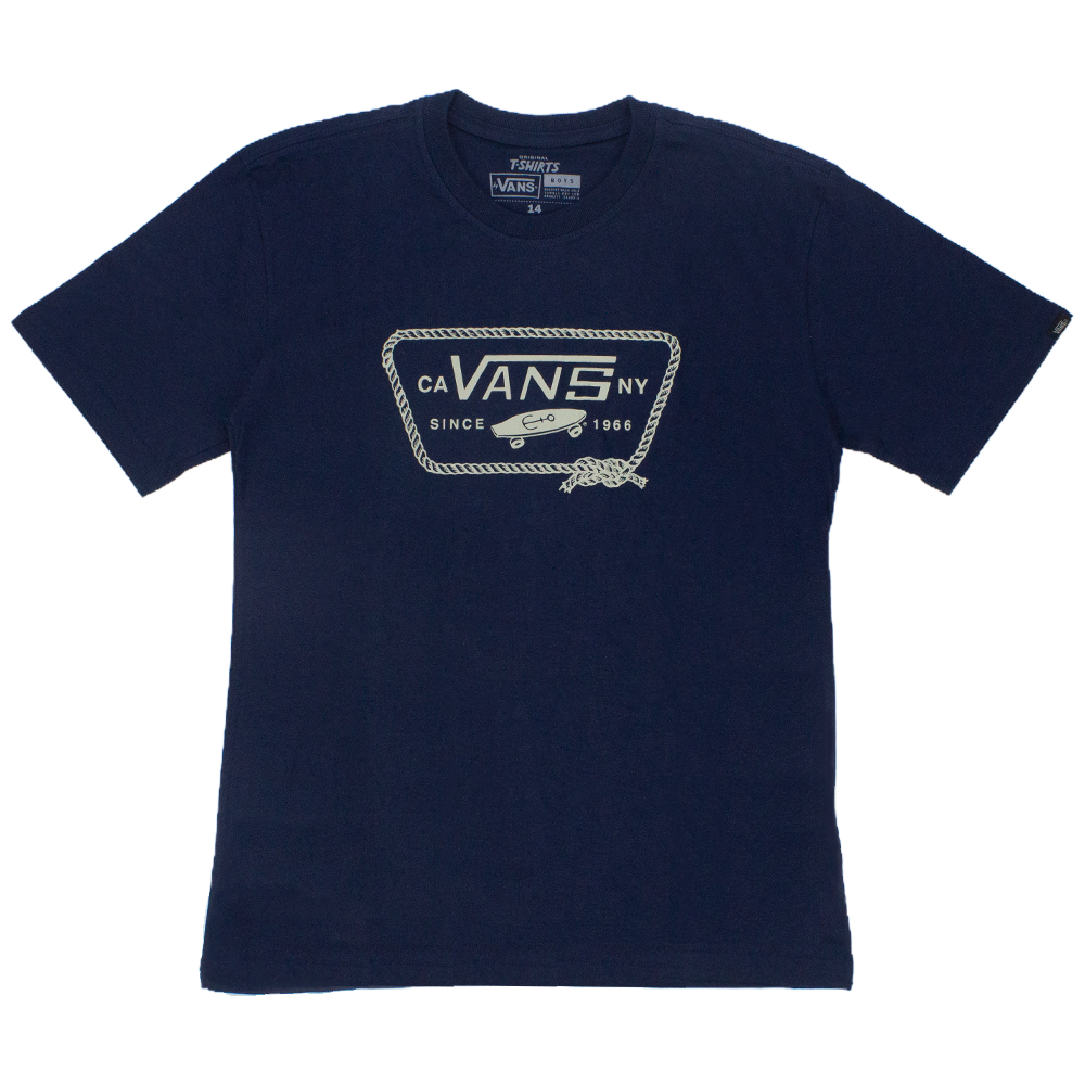 Camiseta Vans Juvenil B Port Patch Azul