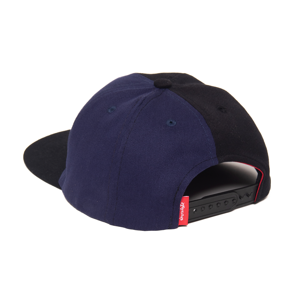 Boné Chocolate Skrunk 6 Panel Preto/Azul