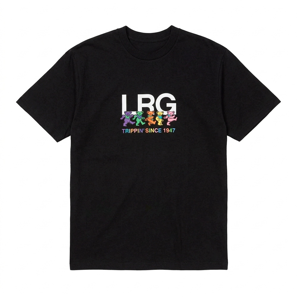 Camiseta LRG Tripping Bears Over Preto
