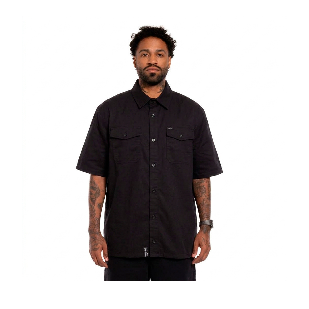 Camisa LRG Botao Only Us Woven Preto