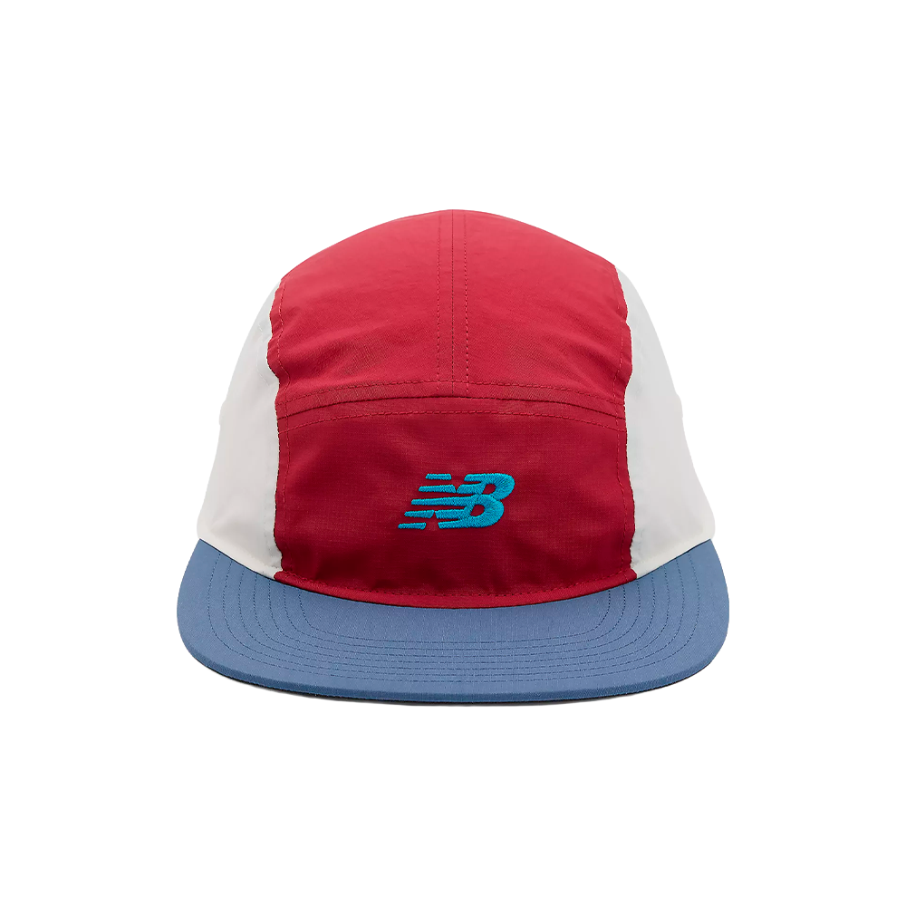 Boné New Balance 5 Panel Vinho/Branco