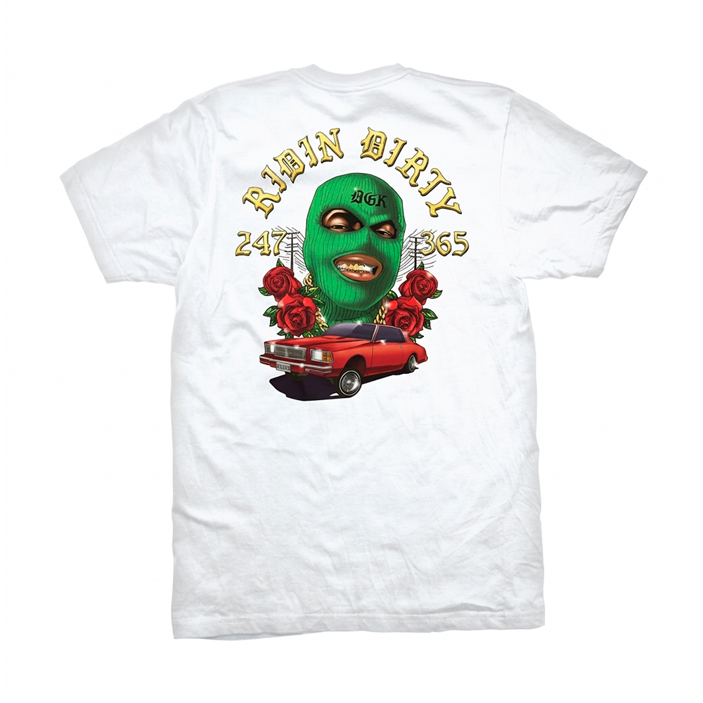 Camiseta DGK Ridin Dirty Branca