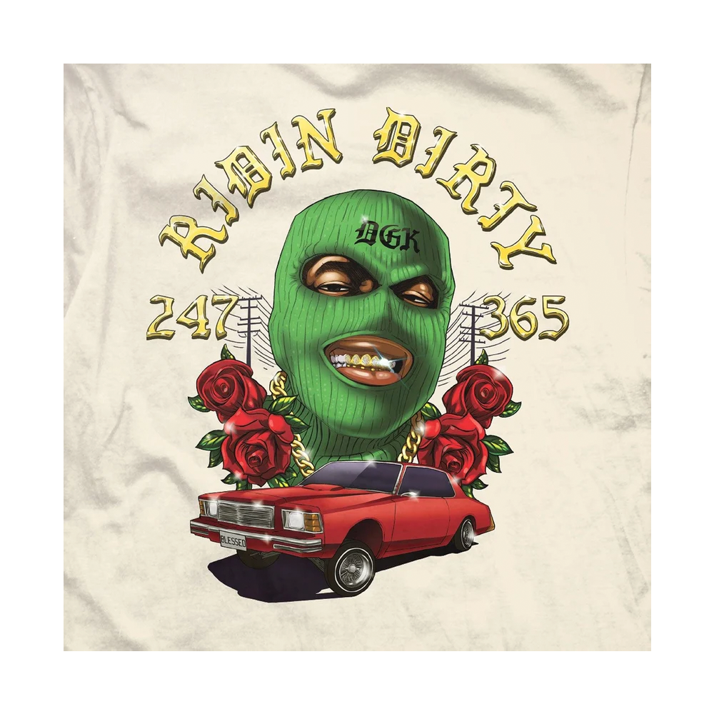 Camiseta DGK Ridin Dirty Creme
