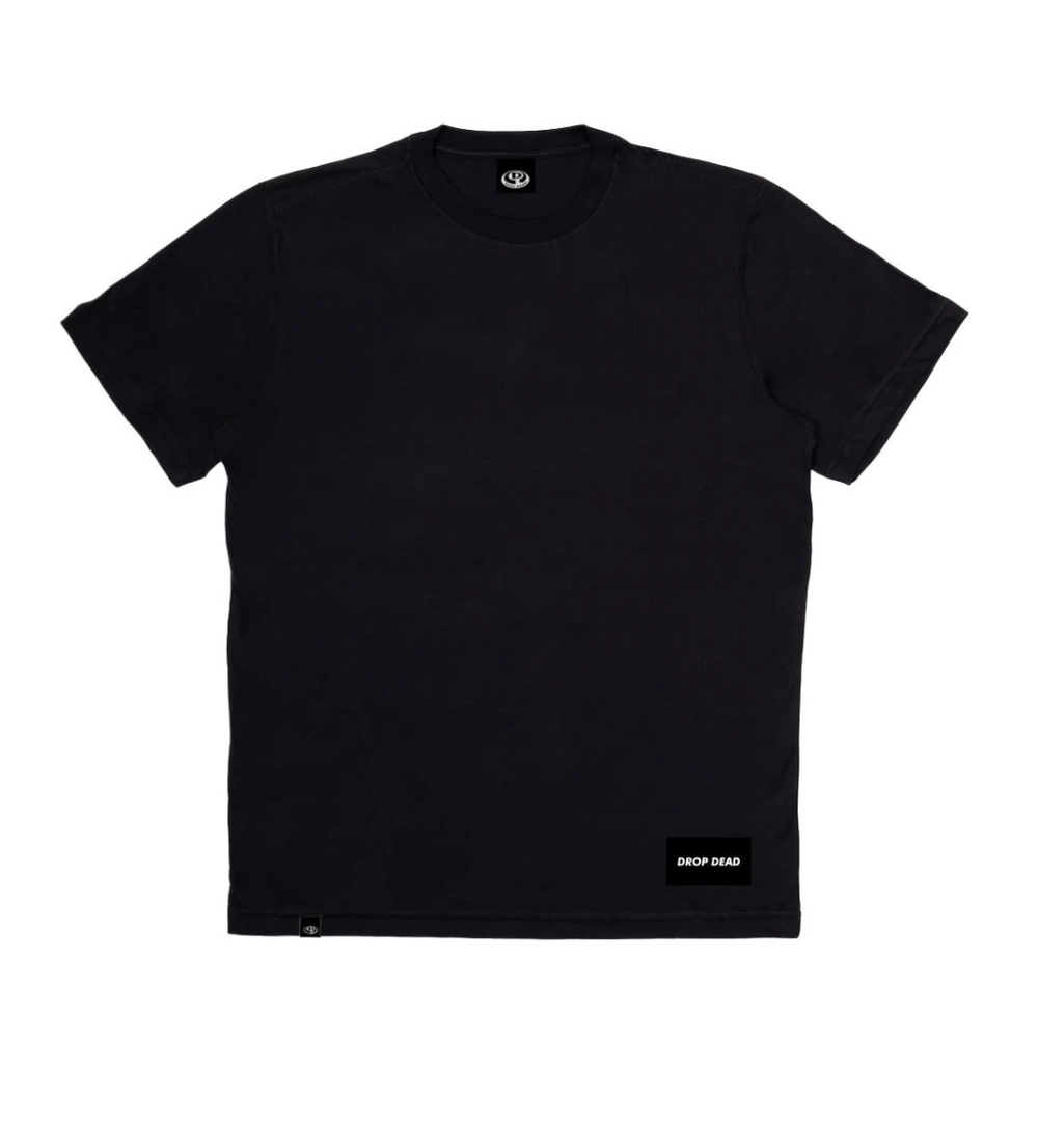 Camiseta Drop Dead Logo Label Preto