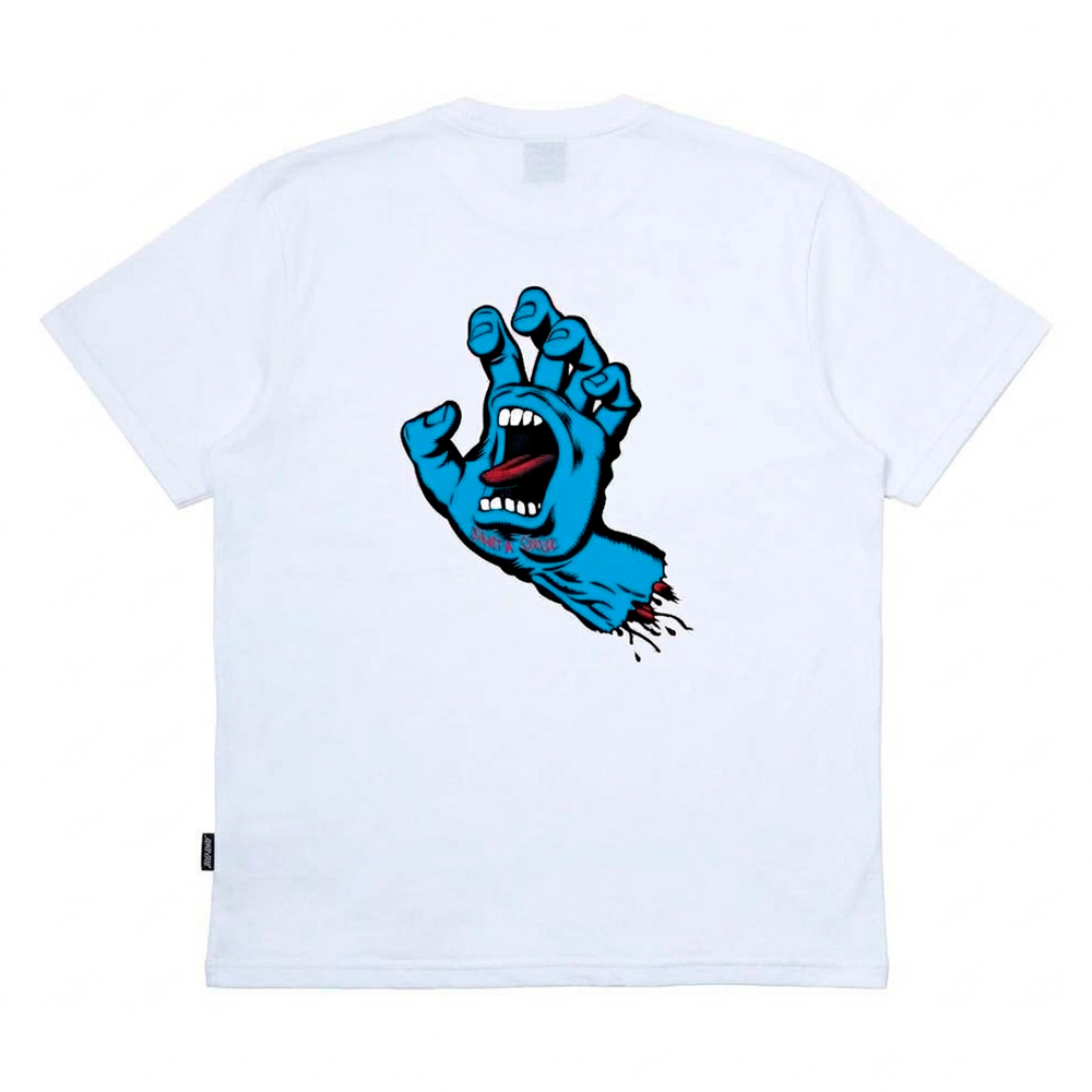 Camiseta Santa Cruz  Opus Screaming Hand Branco