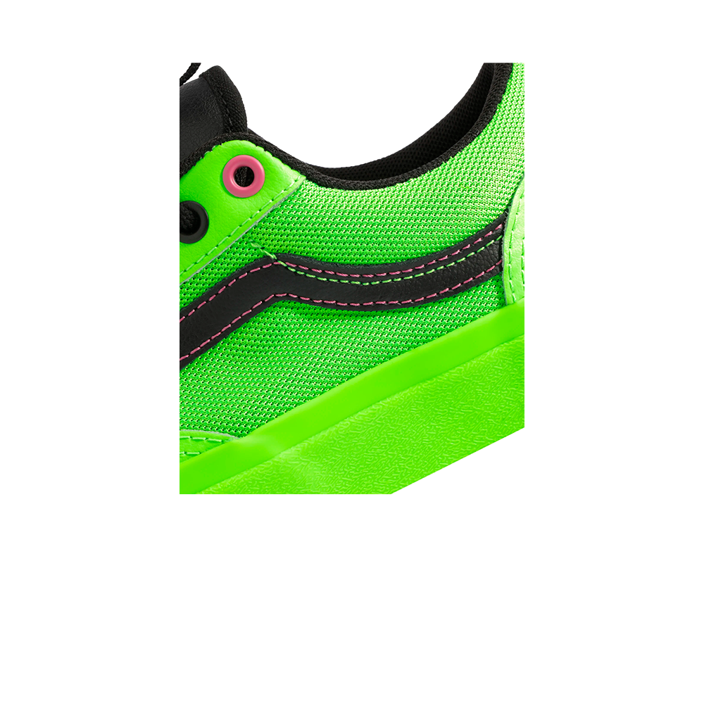Tênis Vans Old Skool 36+ Acid Airbrush Black Green Gecko
