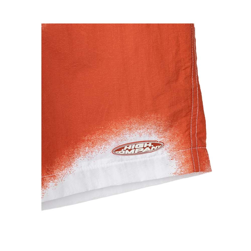 Shorts High Fade Branco/Laranja