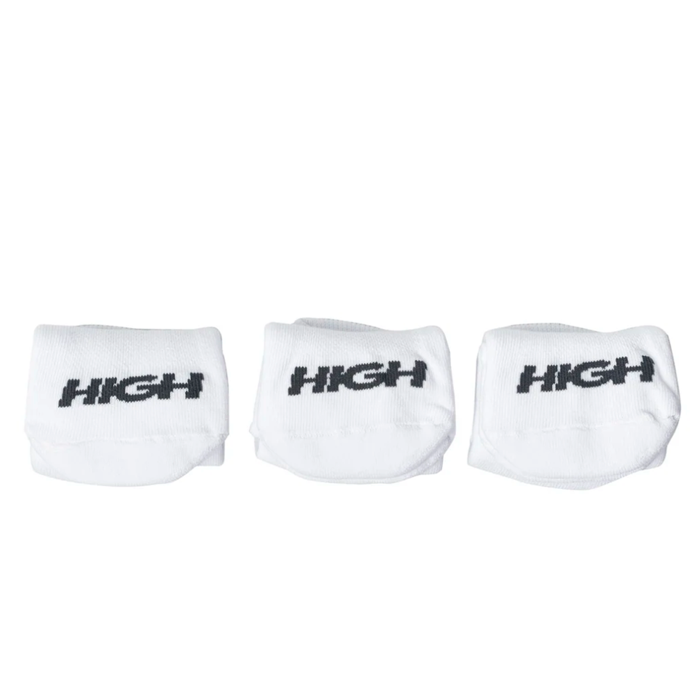 Meia High Pack Sport C/3 pares Logo Branco