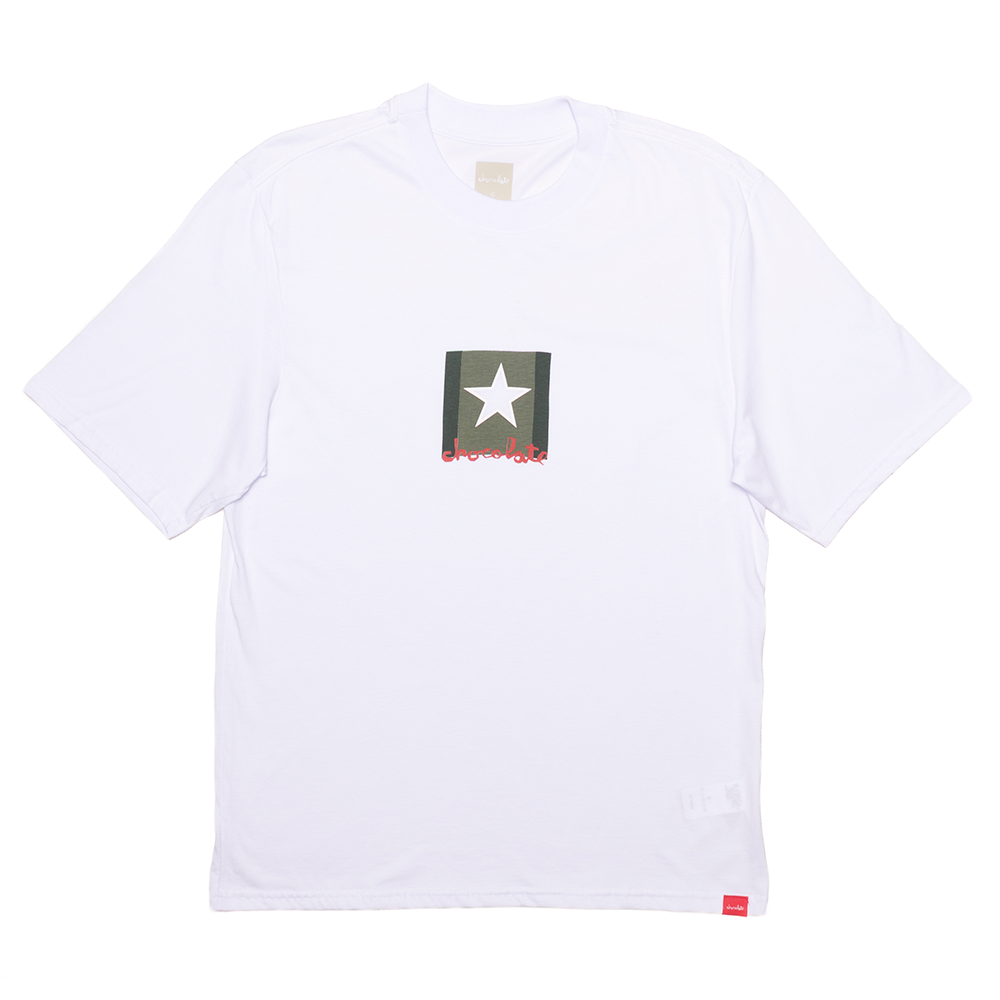 Camiseta Chocolate Vintage Flag 1995 Branco