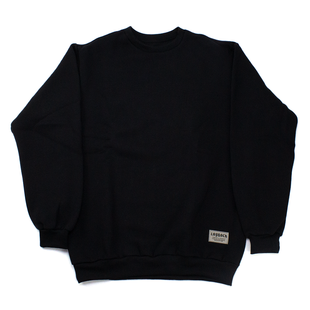 Moletom Layback Careca Tag Preto