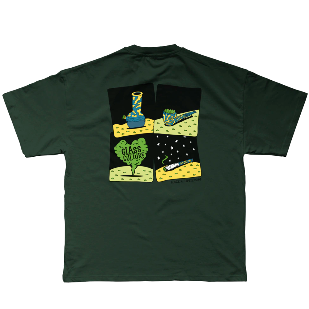 Camiseta Blaze Supply X Hippie Bong Verde
