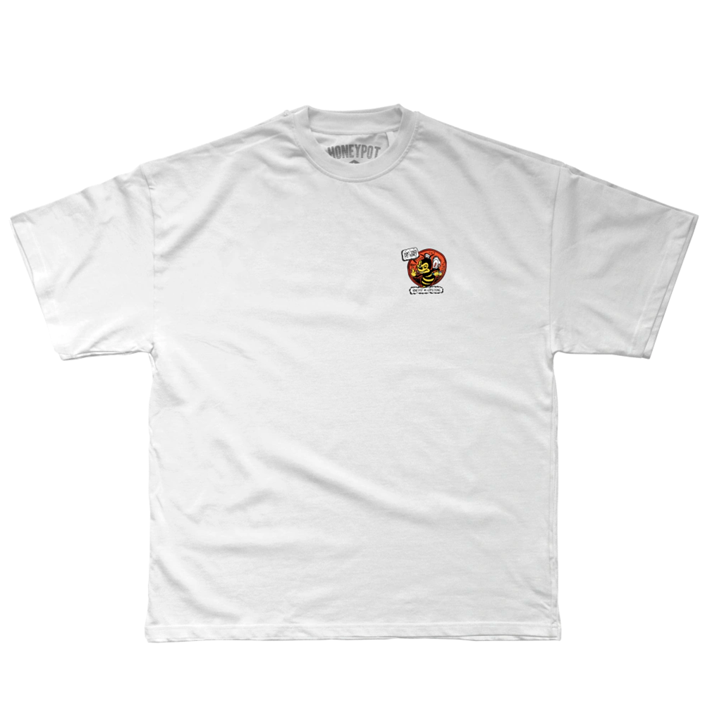 Camiseta Honeypot X Hippie Bong Branca