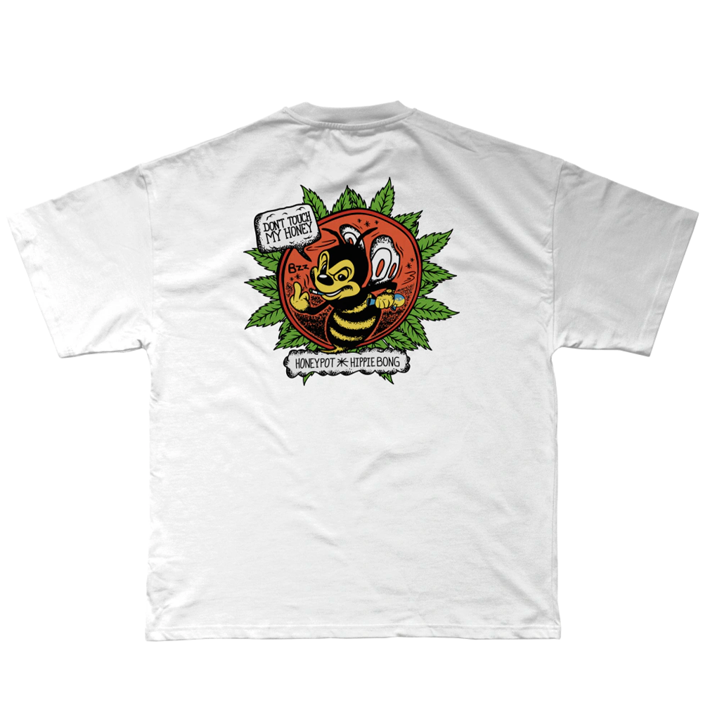 Camiseta Honeypot X Hippie Bong Branca
