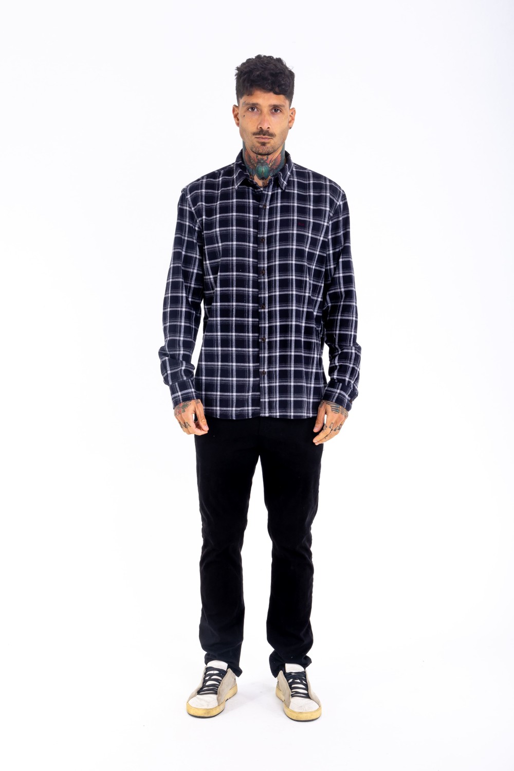 Camisa Black Plaid