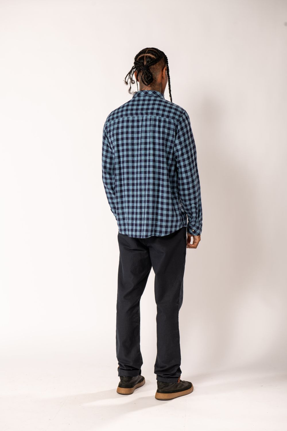 Camisa Soft Blue Plaid
