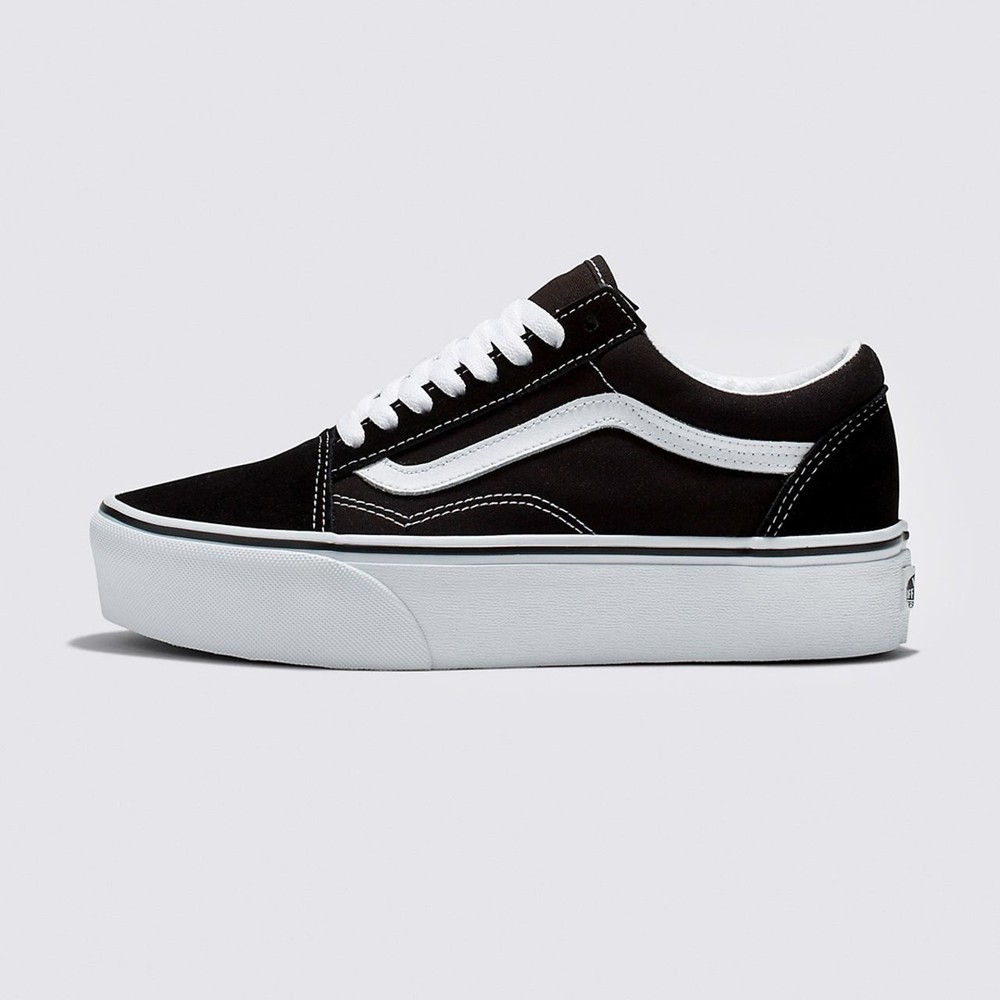 Tênis Vans Old Skool Plataforma - Black/White