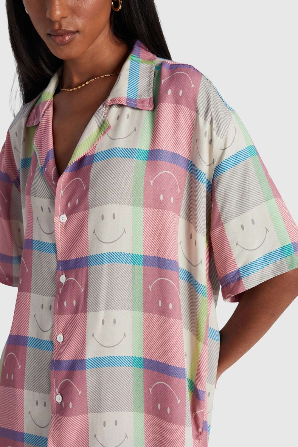 Camisa Baw Cubana Pattern Smiley