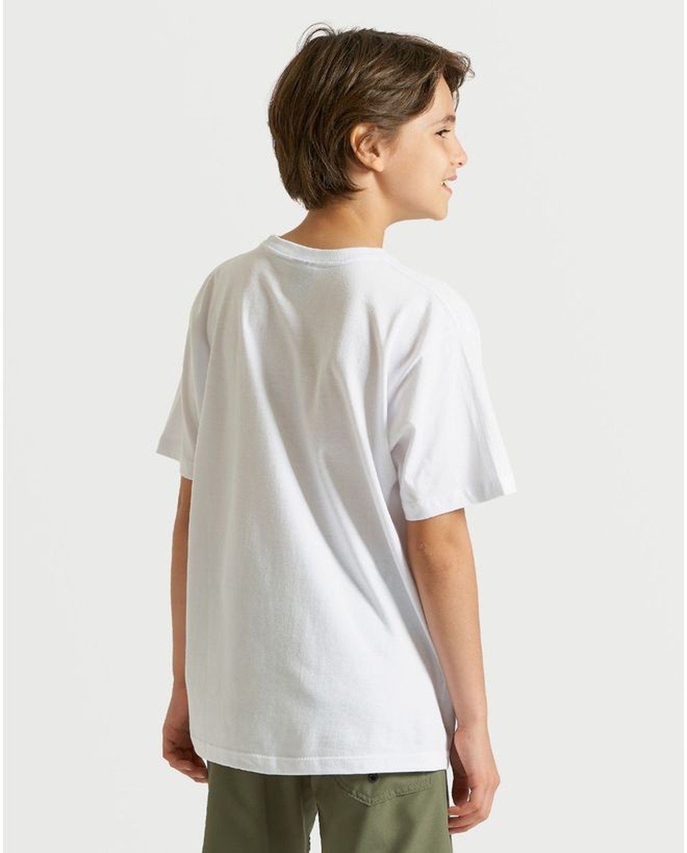 Camiseta Volcom Iconic Stone Juvenil Branca