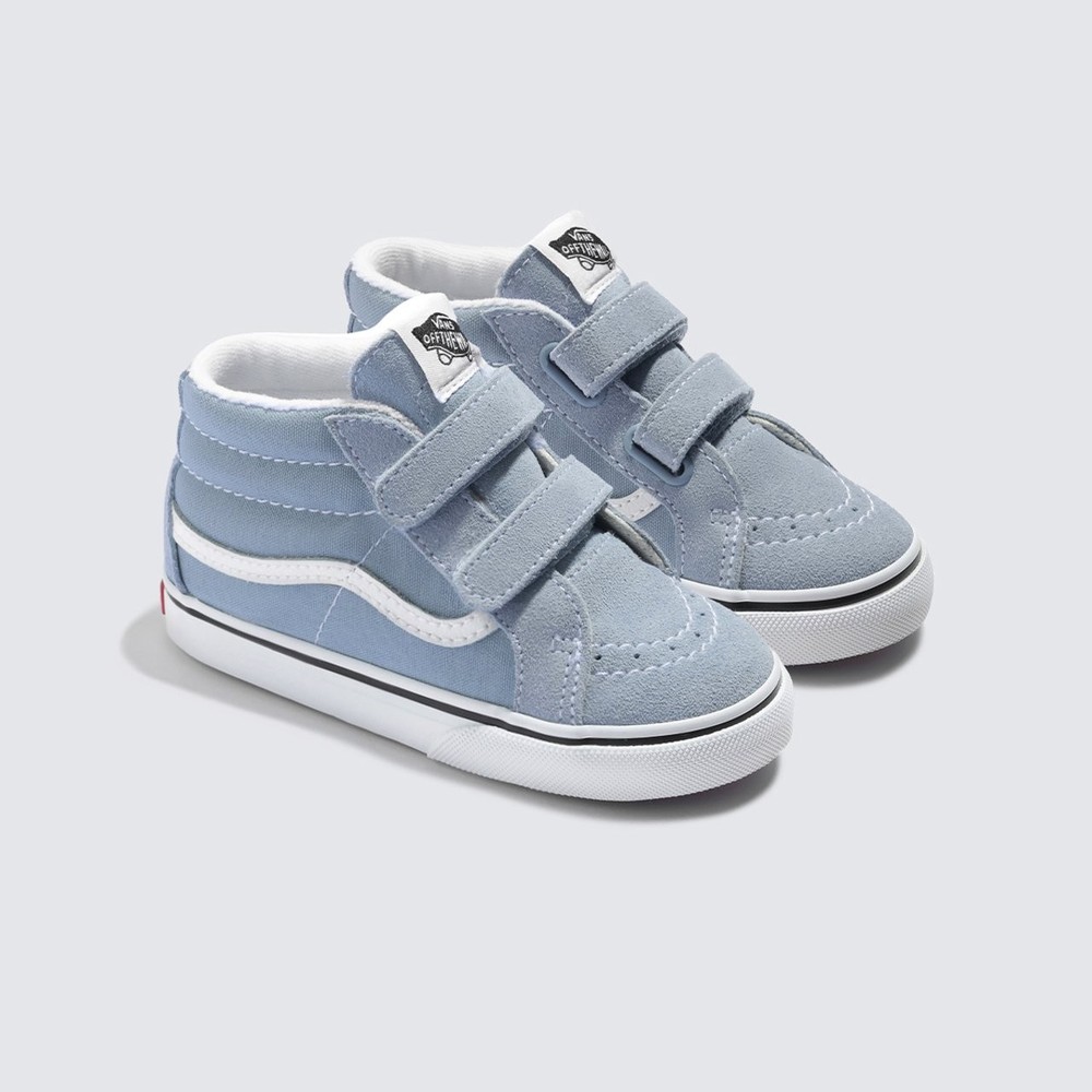 Tênis Vans SK8-Mid V Infantil Dusty Blue