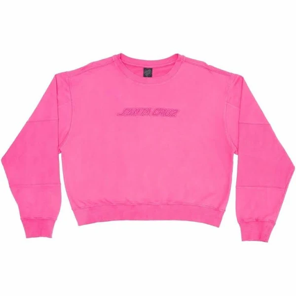 Moletom Santa Cruz  Nomad Strip Crew  Rosa