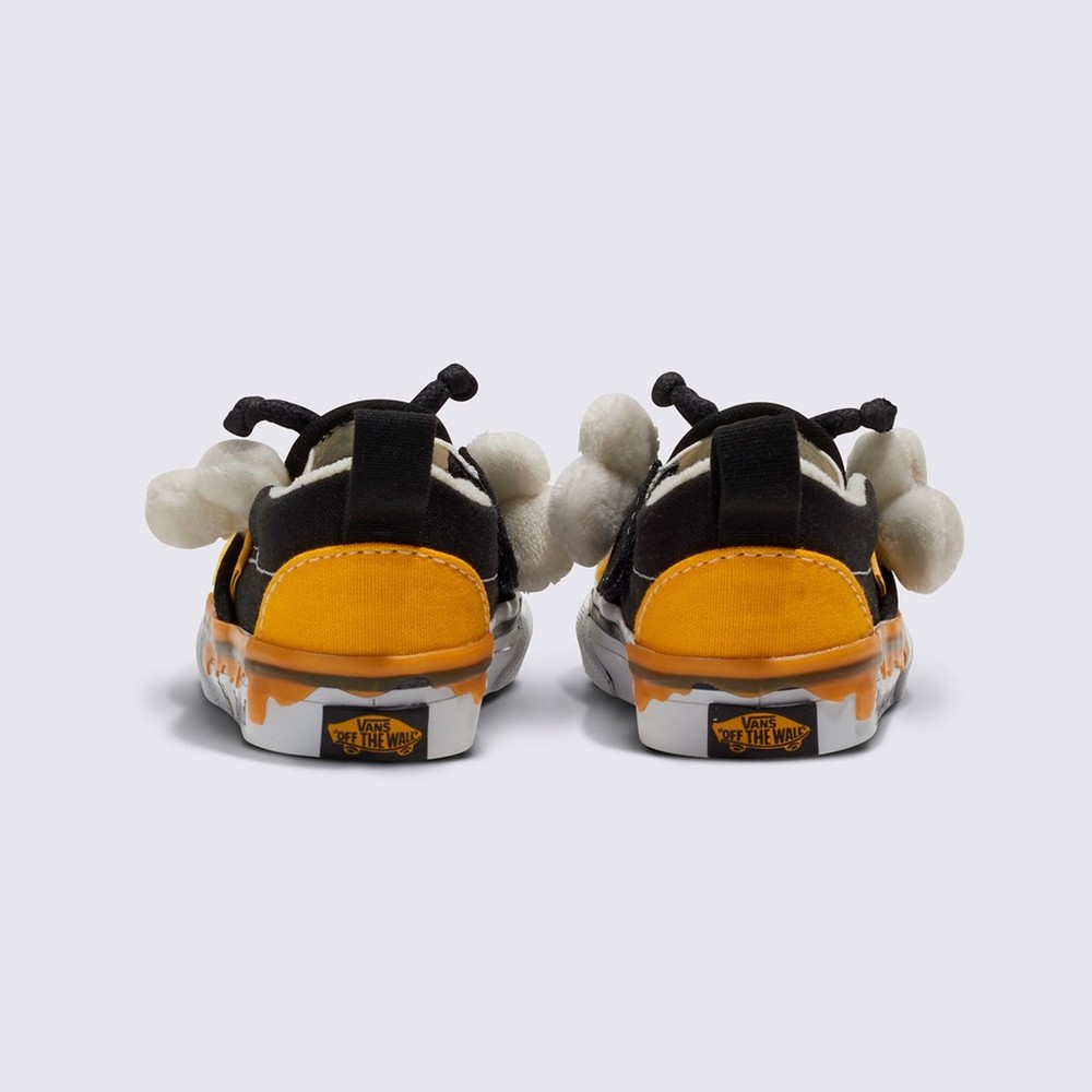 Tênis Vans Slip-On V Bee Infantil Black Yellow