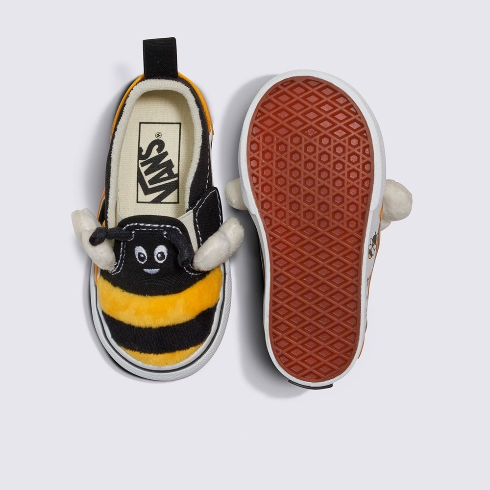 Tênis Vans Slip-On V Bee Infantil Black Yellow