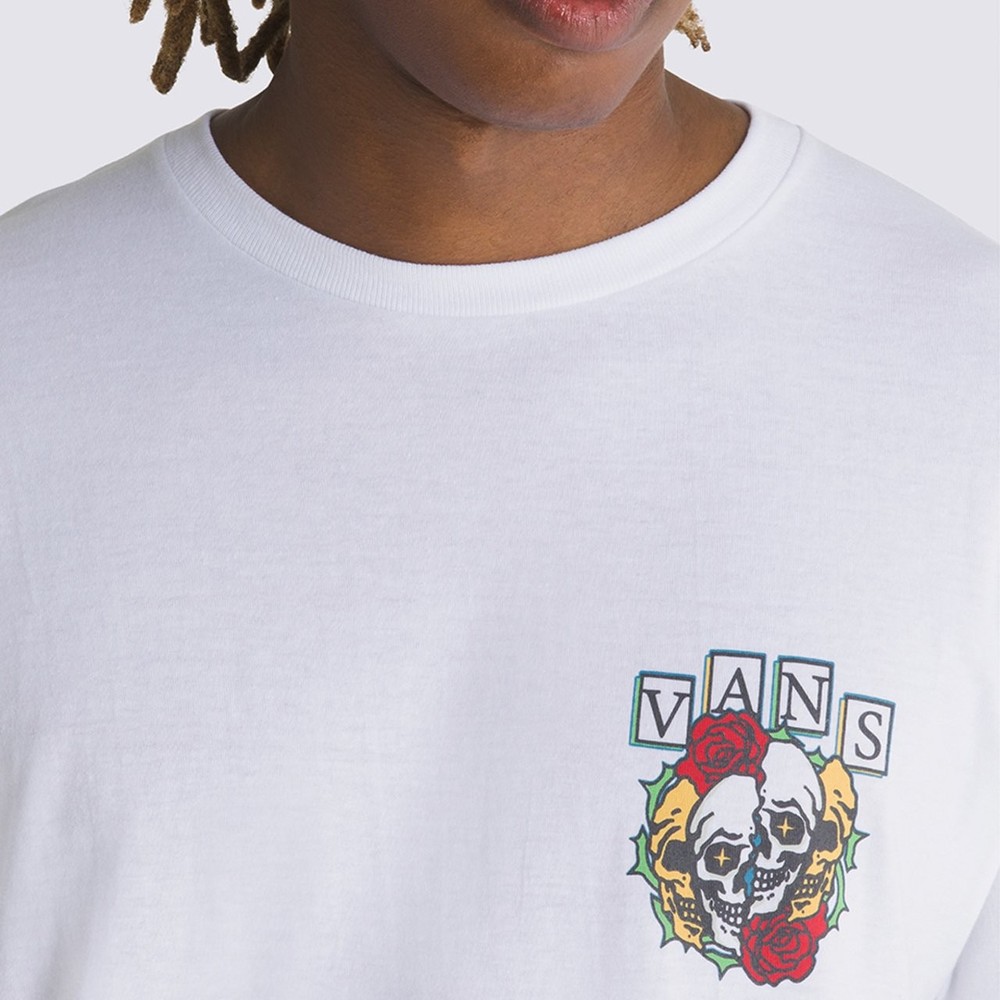 Camiseta Vans Break Apart Rosette White